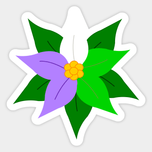 Pride Poinsettia Sticker